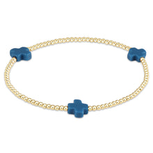 Load image into Gallery viewer, enewton egirl Signature Cross Gold Bracelets -3mm
