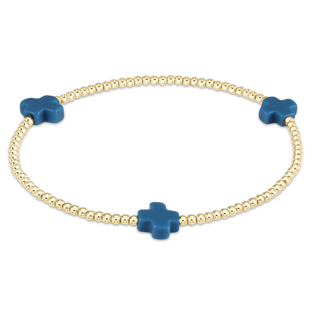 enewton egirl Signature Cross Gold Bracelets -3mm