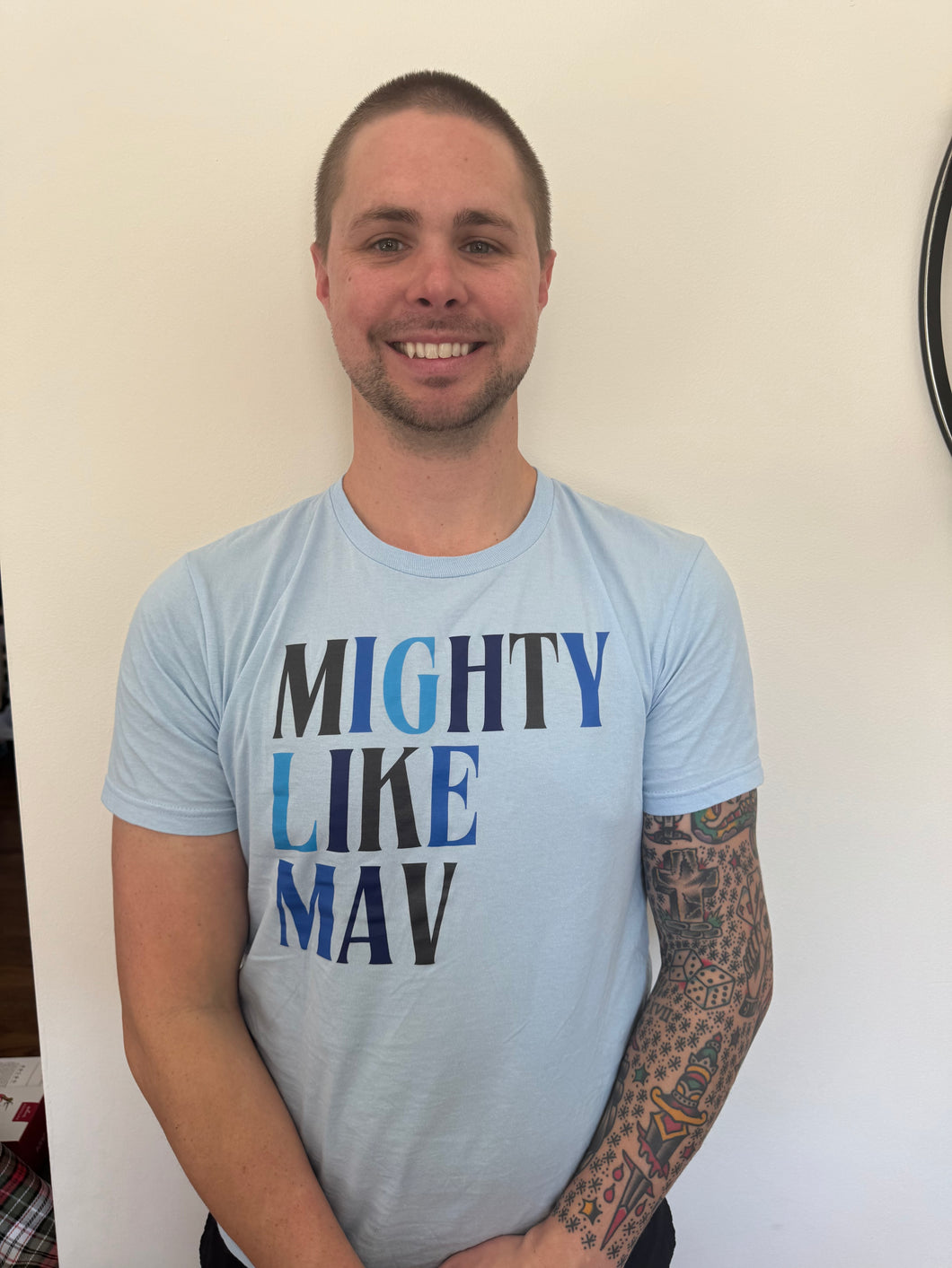 Mighty Like Mav -Adult SS Tshirt