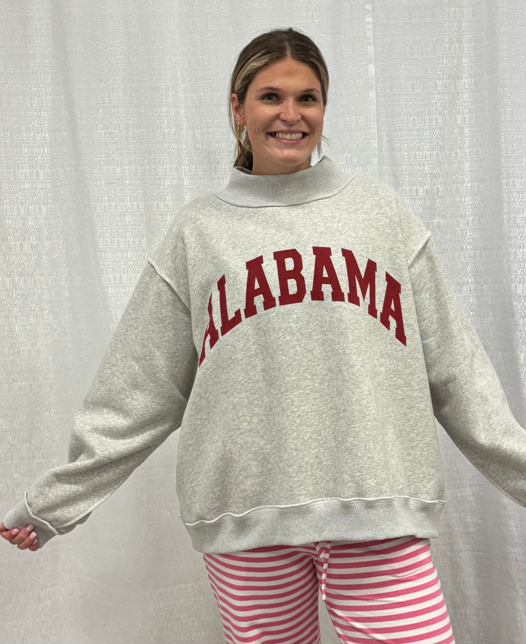 Collegiate Reversible Mock Neck Sweatshirt -Alabama