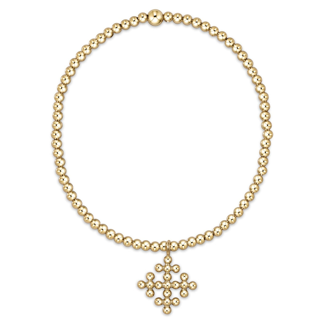 enewton Extends Classic Gold Bead Bracelet -2.5mm -Encompass Gold Charm