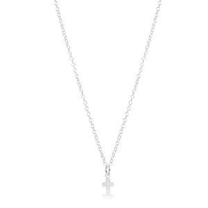 enewton 16" Sterling Necklace -Signature Cross Small Sterling Charm