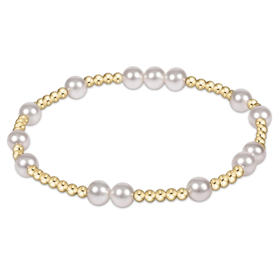 enewton Extends Hope Unwritten Gold Bracelet -Pearl -6mm