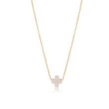 Load image into Gallery viewer, enewton egirl 14&quot; Gold Necklace -Small Signature Cross
