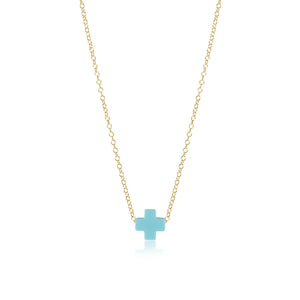 enewton egirl 14" Gold Necklace -Signature Cross