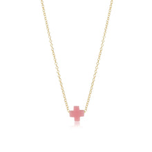 Load image into Gallery viewer, enewton egirl 14&quot; Gold Necklace -Small Signature Cross
