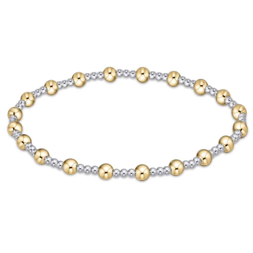 enewton Extends Classic Sincerity Bead Bracelet -Mixed Metal -4mm