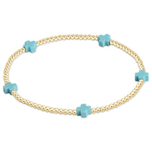 Load image into Gallery viewer, enewton Gold Small Signature Cross Bracelets -2mm
