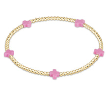 Load image into Gallery viewer, enewton Gold Small Signature Cross Bracelets -2mm
