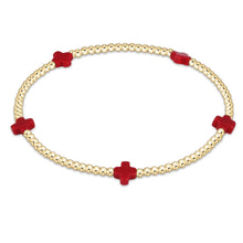Load image into Gallery viewer, enewton Gold Small Signature Cross Bracelets -2mm
