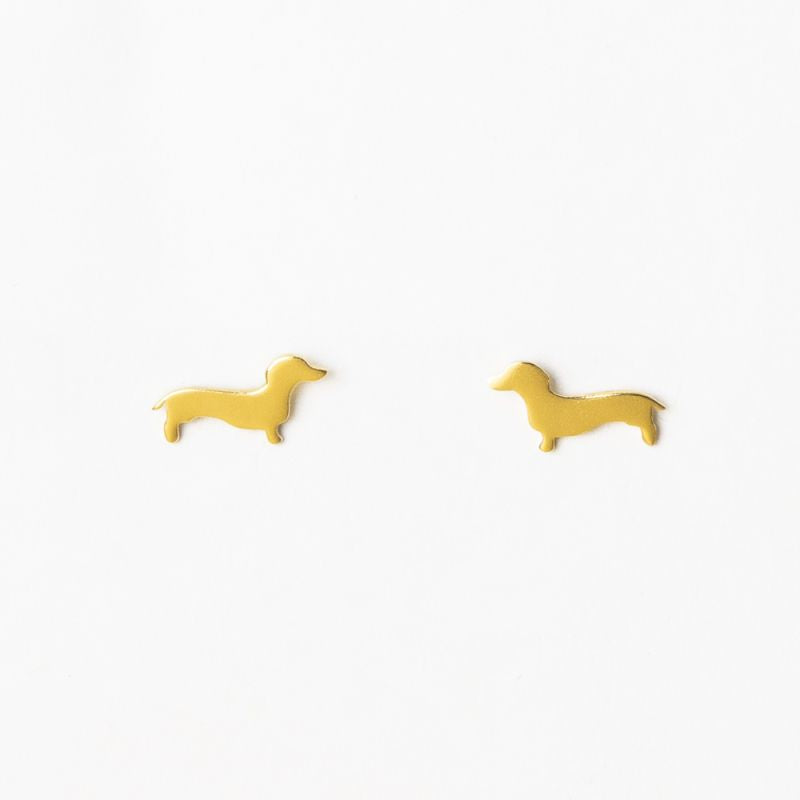 Alice Dachshund Post Earrings