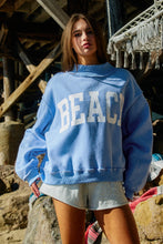 Load image into Gallery viewer, Reversible Mock Neck Sweatshirt -Beach &amp; Lake
