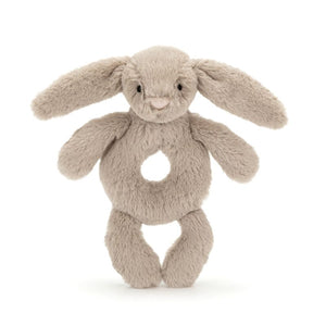 Baby Jellycat Bashful Beige Bunny Ring Rattle