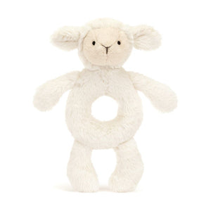 Baby Jellycat Bashful Lamb Ring Rattle