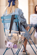 Load image into Gallery viewer, Jon Hart Clear Tour Tote -Serape Webbing
