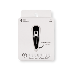 Teleties Snap Clip -Jet Black