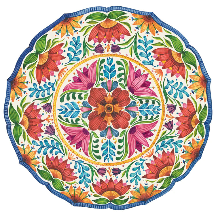 H&C Die-Cut Paper Placemats -Fiesta Floral