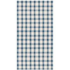 H&C Guest Napkins -Navy Painted Check