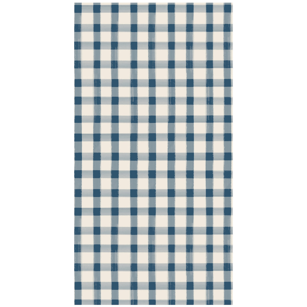 H&C Guest Napkins -Navy Painted Check