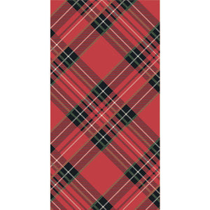 H&C Guest Towel Napkins -Red Plaid