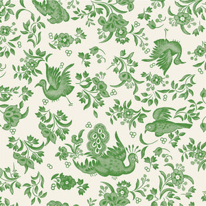 H&C Cocktail Napkins -Green Regal Peacock