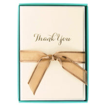 Load image into Gallery viewer, Graphique Boxed Notecards -Gold Thank You Script
