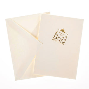 Graphique Boxed Notecards -Gold Foil Embossed Thank You