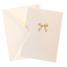 Load image into Gallery viewer, Graphique Boxed Notecards -Gold Bow

