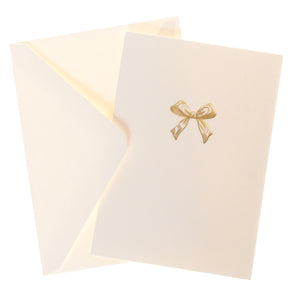 Graphique Boxed Notecards -Gold Bow