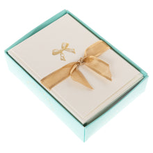 Load image into Gallery viewer, Graphique Boxed Notecards -Gold Bow
