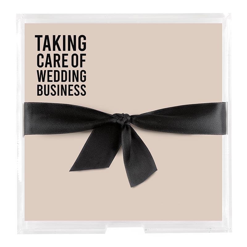 Acrylic Tray Notepad -Wedding Business