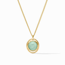 Load image into Gallery viewer, Julie Vos Laguna Solitaire Necklace -Iridescent Aquamarine Blue
