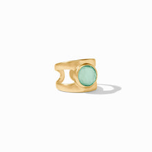 Load image into Gallery viewer, Julie Vos Laguna Stone Ring -Iridescent Aquamarine Blue
