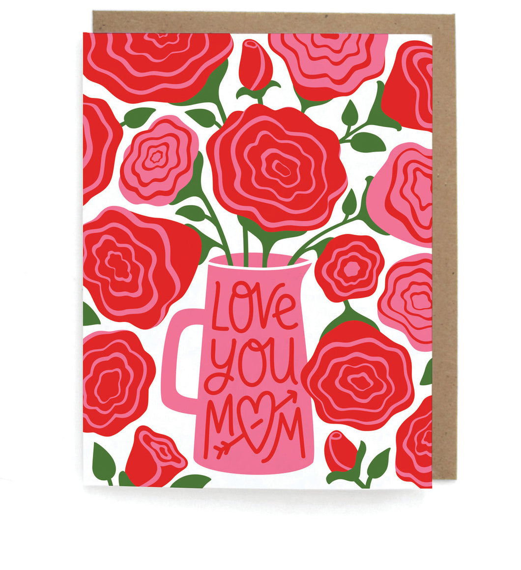 Neighborgoods Mother's Day Card -Love You Mom Roses