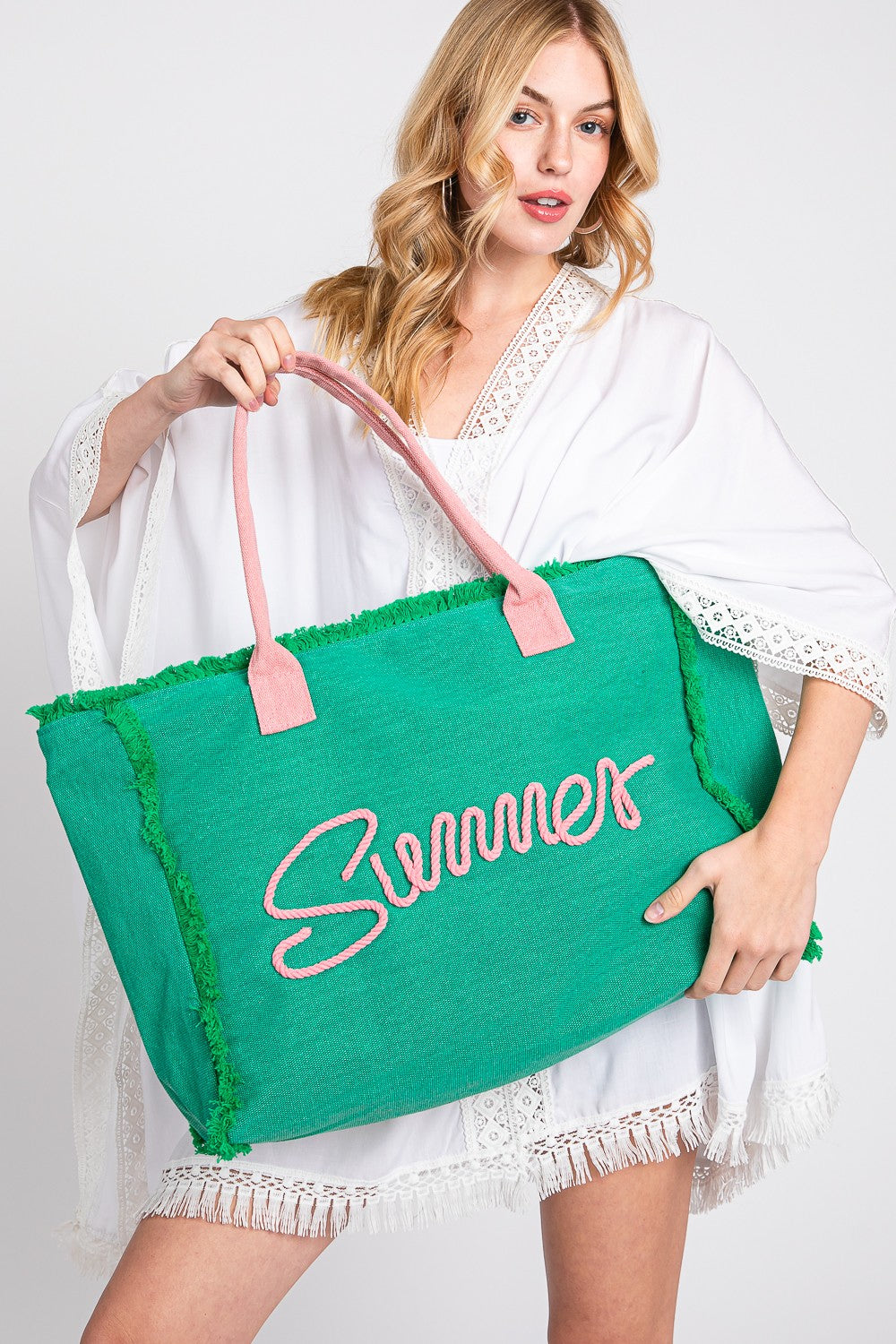 Sewn Rope Summer Tote