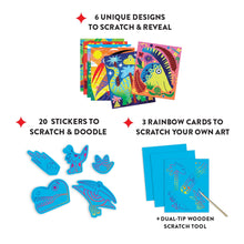 Load image into Gallery viewer, Mighty Dinosaurs Scratch Magic: Scratch &amp; Sparkle Art Kit
