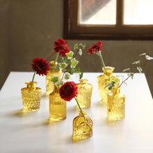 Load image into Gallery viewer, Petit Flower Vases in Amber

