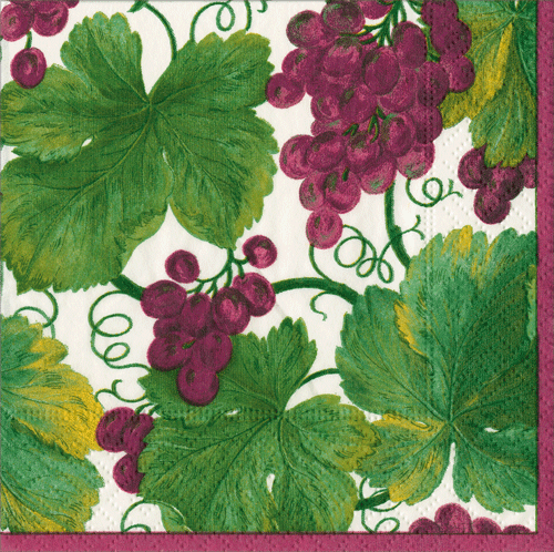 Cocktail Napkins -Vineyard Bordeaux