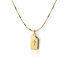Load image into Gallery viewer, L&amp;E Storytellers Necklace -Cross Luke 8:50

