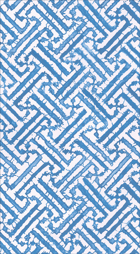 Guest Towel Napkins -Fretwork Blue