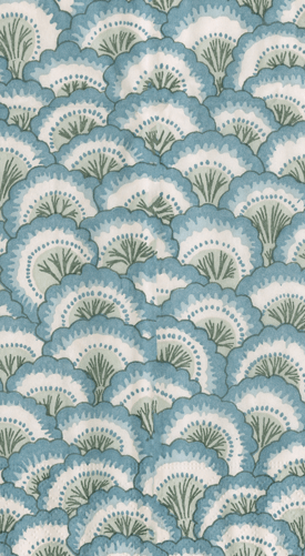 Guest Towel Napkins -Pontchartrain Scallop Blue