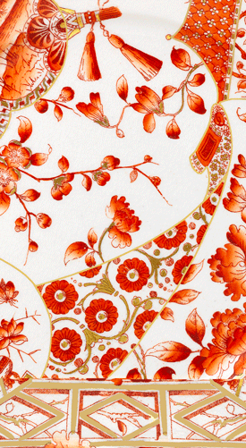 Guest Towel Napkins -Gilded Porcelain Coral