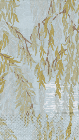 Guest Towel Napkins -Willows Silver