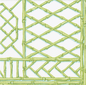 Cocktail Napkins -Bamboo Screen Moss Green