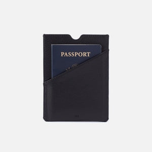 Hobo Men's Passport Holder -Napa Black