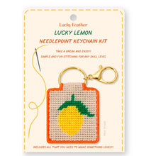 Load image into Gallery viewer, Needlepoint Keychain Kit -Lemon
