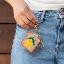 Load image into Gallery viewer, Needlepoint Keychain Kit -Lemon
