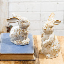 Load image into Gallery viewer, White &amp; Gold Bunnies
