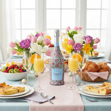 Load image into Gallery viewer, Pastel Spring Bloom Prosecco Bottle Wrap
