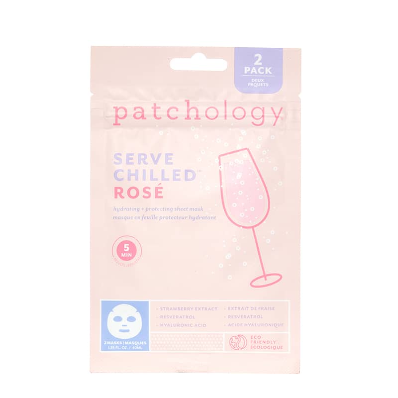 Patchology Serve Chilled Rose Hydrating Hydrogel Facial Masks -2 pk